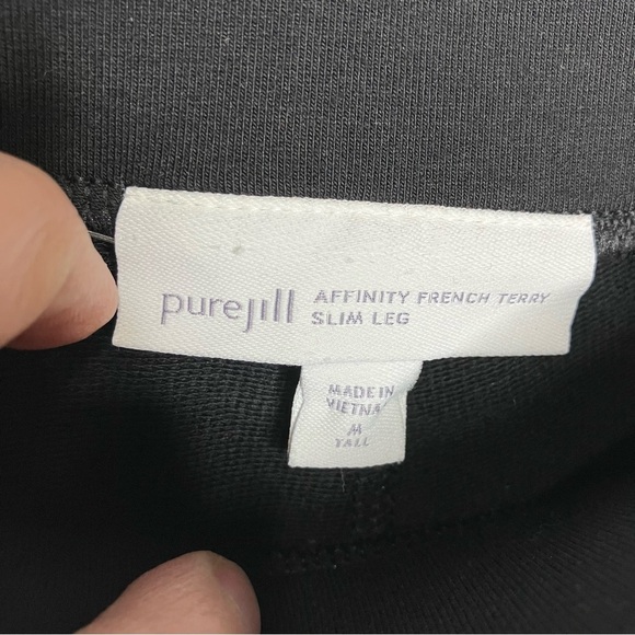 J. Jill Purejill affinity French Terry Slim Leg pull on pants size medium tall - Picture 3 of 6